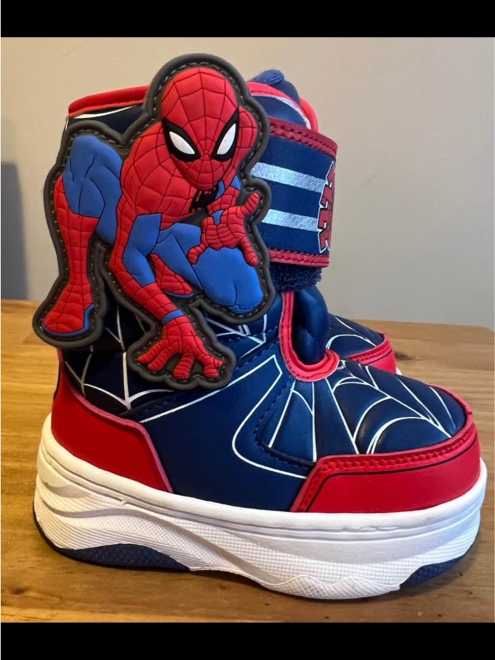 Marvel Spider-Man Toddler Winter Boot - Navy, Red